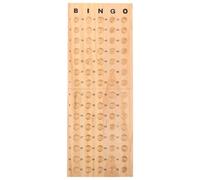 MUSISALY Tablero de Bingo de Madera Maciza 75 X 19 CM Bandeja para Bolas Accesorios para Juegos de Mesa Infantiles Juguetes Montessori para Aprender Matemáticas y Contar Números Fiestas