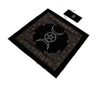MUSISALY Tapete de Adivinación para Cartas del Tarot Bolsa de Almacenamiento, Mantel Especial para Tarot Brujas, Accesorios para Lectura en Mesa