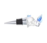 MUSISALY Tapón para Botella de Vino Diseño de Conejo de Cristal Azul, Hermético y Reutilizable, Conserva el Sabor Original, Adecuado para Bares y Fiestas