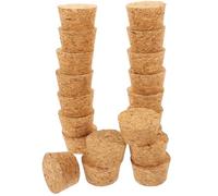 MUSISALY Tapones Sellado Hermético de Corcho Cónicos Reutilizables de Madera, 20 Piezas para Botellas de Bebida Ideales para Restaurantes y Clubes