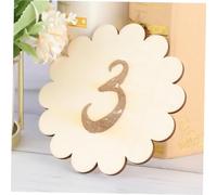 MUSISALY Tarjetas Mensuales para Bebés de Madera 12 Piezas Números de Encaje Tarjetas de para Recién Nacidos y Cumpleaños Accesorio Fotográfico para Registro del Crecimiento