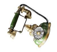 MUSISALY Teléfono Retro de Resina para Decoración Vintage del Hogar y Oficina, Fácil de Limpiar y Almacenar, Adecuado para Decorar Armarios de Vino y Habitaciones Clásicas