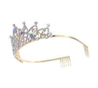 MUSISALY Tiara de Princesa con Detalles Barrocos y Rhinestones Brillantes para Niñas y Mujeres Joyería Elegante para Bodas Fiestas y Sesiones de Fotos