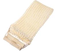 MUSISALY Toalla Exfoliante Espalda de Sisal Hemp Beige, Ligera y Plegable para Ducha y Cuidado Corporal Eficaz
