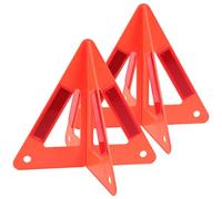 MUSISALY Triángulos Reflectantes de Seguridad para Tractores y Remolques, Juego de 2 Piezas de Plástico Rojo Diseño Ligero para Advertencia en Carretera y Asistencia en Ruta
