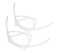 MUSISALY Tubos Termorretráctiles Transparentes Tamaño 100x0.64x0.50 Cm 2 Piezas Cierre Sólido y Alta Transparencia para Extremos de Cordones de Zapatos Adecuado para Reparación DIY