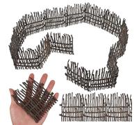 MUSISALY Vallas De Juguete para Corral y Granja Niños, 40 Unidades PVC Realistas, Paneles Grandes para Figuras Animales, Set para Juego Educativo y Construcción De Granero