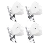 MUSISALY y Material Pom para Cortinas Romanas Kit de 4 Poleas Mecanismo de Bloqueo Seguro para Instalación Fácil en y