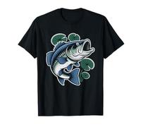 Musky Silhouette Freshwater Fishing Minimalist Illustration Camiseta