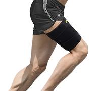 Musleras para Hombre, Neopreno Soporte para Muslo, Adjustable Muslera Soporte de Isquiotibiales de Férula Compresión con Tiras Antideslizantes, Alivio del Dolor para Cadera Ingle Isquiotibiales Tensos