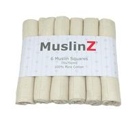 MuslinZ, Paños de muselina para bebé, paños para eructos de bebé, paquete de 6 cuadrados de muselina, grandes, 70 x 70 cm, para niños, niñas, opciones unisex, algodón, absorbentes y transpirables