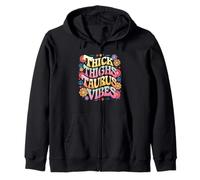 Muslos gruesos Tauro Vibes Funny Retro Zodiac Astrología Sudadera con Capucha