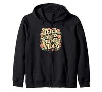 Muslos gruesos Tauro Vibes Funny Retro Zodiac Astrología Sudadera con Capucha