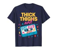 Muslos Gruesos y Cinta de Casete Retro Divertida de los años 90 R&B Vibes Camiseta