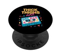 Muslos Gruesos y Cinta de Casete Retro Divertida de los años 90 R&B Vibes PopSockets PopGrip Adhesivo
