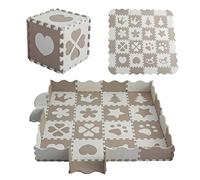 MUSOLEI Alfombra Puzzle Bebe para Niños Alfombrilla Puzzle Infantil con Valla 36 Piezas Juego para Bebes Suelo Gateo Bebé Colchoneta Rompecabezas Acolchado142×142×1cm 01