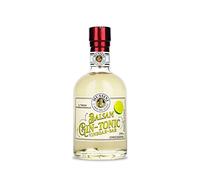 Mussini Balsámico Dressing Gin Tonic de Módena, sin alcohol, 250 ml de extracto de ginebra, bálsamo Vinegar Bar of Modena para bebidas sin alcohol y alcohólicas, entrantes, platos principales,