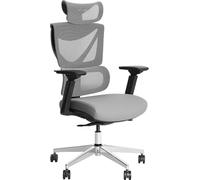 MUSSO V900 Classic Silla de Malla con Soporte Lumbar, Gris Oscuro | Soporte lumbar de 3 niveles; malla transpirable; reposabrazos y reposacabezas 4D; respaldo alto