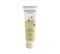 Mussvital Botanics Champú Monoï Sin Sulfatos 100 ml | Fórmula 80% natural con pantenol, coco, flor de tiaré y proteínas; limpia con suavidad y aroma exótico.