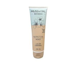 Mussvital Botanics Loción Corporal Monoï 250 ml Cuidado Diario | Fórmula 91% natural en emulsión, con fragancia cálida y formato tubo para la rutina corporal diaria.