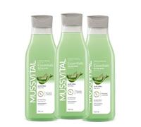Mussvital Gel de Baño, Aloe Vera, 3 x 750 ml, Cuidado Corporal, Piel Suave y Delicada, Hipoalergénico