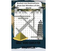 Must-See Wonders of the World Word Search: Word Searches with Easy to Read Print about Tourist attraction, Wonders Of The World, and More | 6x9 ... Gift for Vacations, Holidays, and Free Times