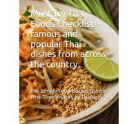 Must-Try Thai Foods Checklist - famous and popular Thai dishes from across the country: The Simple Food Bucket List for First-Time Visitors to Thailand