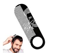 Mustache Combs, Beard Men,4.02x1.26x0.08 Inches Brown Beard Grooming Comb Double Purpose, Portable Ergonomic Shaping Tool for Hair Detailing Brush, Birthday, Holiday, and Gift