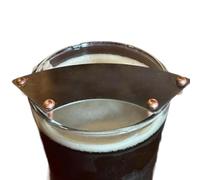 Mustache Cup Protector, Metal Drinking Guard Attachment 2.95 inches, Portable Clamp-On Mug Accessory, Anti-Stain Facial Hair Shield, for Coffee Beer Wine Tea Travel Gift, Comfortable and Stable Hold