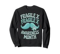 Mustache Groovy Fragile X Syndrome Awareness Men Sudadera