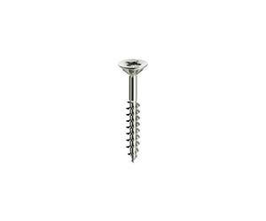 Mustad 17784 Tornillos Panel-Vit" Parcialmente roscada" Chrometing cabeza plana, 5 x 60 mm, 200 unidades