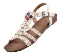 MUSTANG 1307-815, Sandalia Mujer, Beige, 39 EU