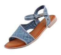 Mustang 1388-801, Sandalias Planas Mujer, Jeansblau, 36 EU