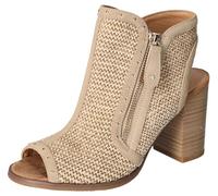 MUSTANG 1492-801, Sandalia con talón Mujer, Beige, 41 EU