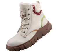MUSTANG 1499-601, Botín con Cordones Mujer, Beige, 40 EU
