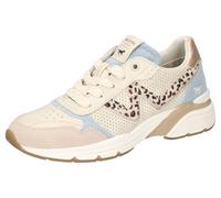 Mustang 1512-302, Zapatos con Cordones Mujer, Beige Azul Claro, 38 EU