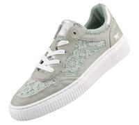 MUSTANG 1516301/750, Zapatos con Cordones Mujer, Verde Pastel, 39 EU