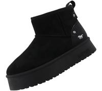 MUSTANG 15m0202001-black, Botas Cortas al Tobillo Mujer, Negro, 41 EU