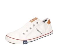 MUSTANG - 5053-307-18, Zapatillas Niñas, Blanco (Weiß/Blau 18)