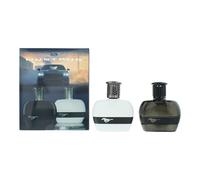 Mustang Black White 2 Piece Gift Set: EDT 2 x 50ml For Men
