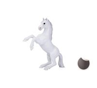 Mustang blanco de pie