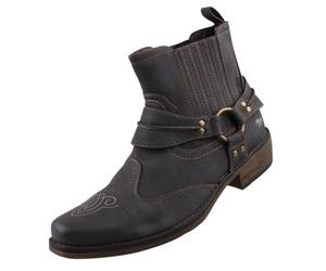 MUSTANG Botas de hombre Botines occidentales, gris, 48 EU