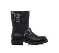MTNG Botines Planos Mujer Botines Planos Bruna 59832 Mujer | Botines Planos Casual | Cierre con Cremallera | 58220 | Trap Negro