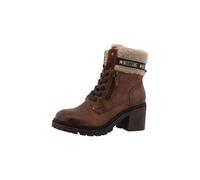 MUSTANG Botines con cordones 'Leila' beige / marrón / marrón castaño 37 EUR