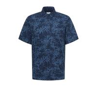 Mustang Camisa de Manga Corta para Hombre, Distorted Palm Blue 12728, 3XL