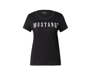 MUSTANG Camiseta 'Alama' negro / blanco M negro / blanco