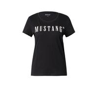 MUSTANG Camiseta 'Alama' negro / blanco XS negro / blanco