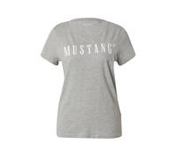 MUSTANG Camiseta 'Alma' gris moteado / blanco M gris moteado / blanco