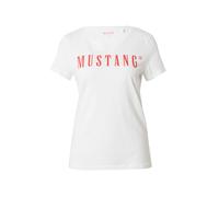 MUSTANG Camiseta 'Alma' rojo sangre / blanco S rojo sangre / blanco