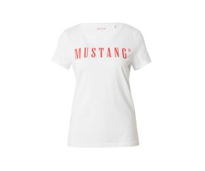 MUSTANG Camiseta 'Alma' rojo sangre / blanco S rojo sangre / blanco